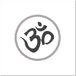 Spiritual Om Yoga Meditation Symbol Posters and Art